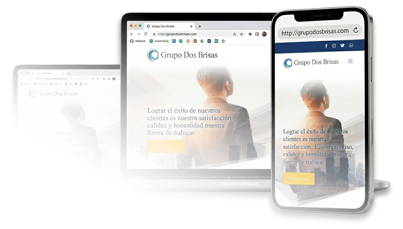 Responsive devises Grupo Dos Brisas
